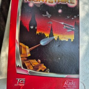Atari Night Strike Video Game - Red Cover